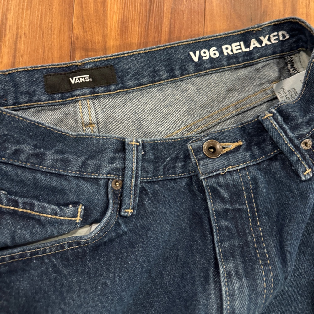 Vans Men's Dark Blue Relaxed Jeans